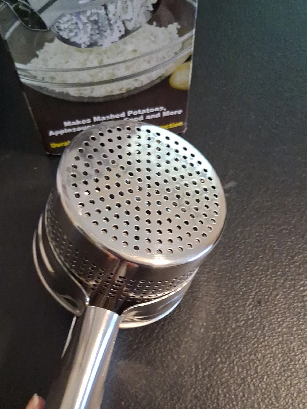 Potato Ricer - Stainless Steel Makes Smooth Potatoes, Purees, Baby Food
